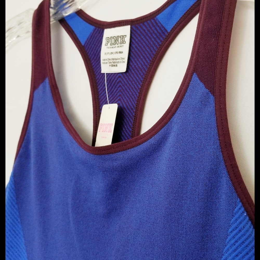 PINK VS*Stretch Racerback Tank - Picture 4 of 8
